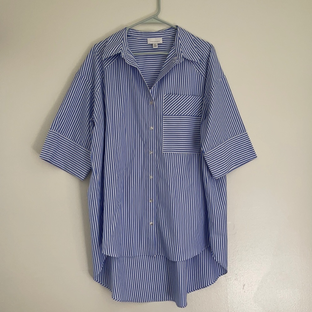 Oversized button up